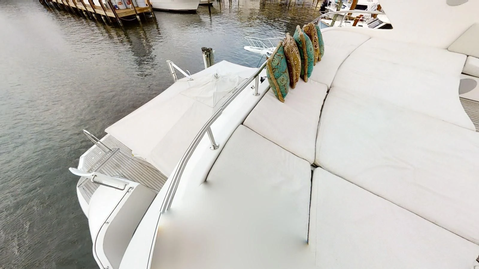 a boat on the water aboard ENTOURAGE Yacht for Sale