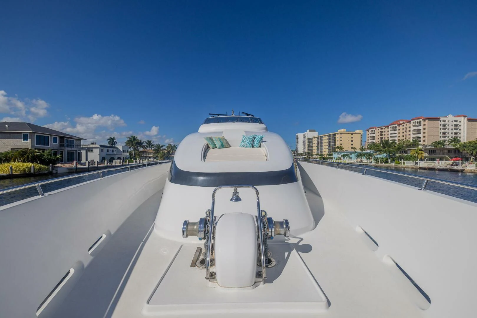 a boat on a deck aboard ENTOURAGE Yacht for Sale