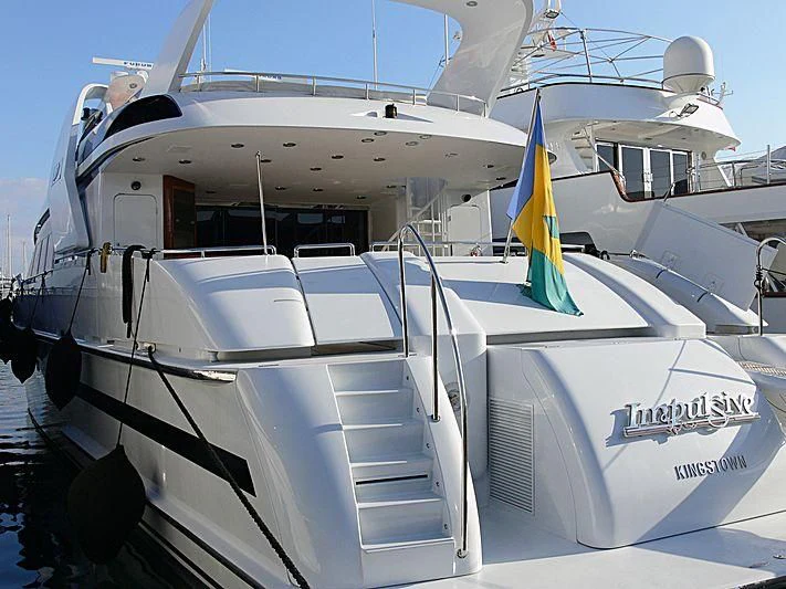 a boat on the water aboard ENTOURAGE Yacht for Sale