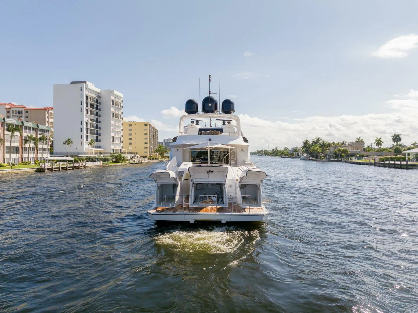 a boat on the water aboard ENTOURAGE Yacht for Sale
