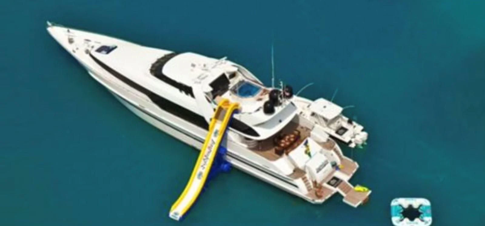 a model of a space ship aboard ENTOURAGE Yacht for Sale