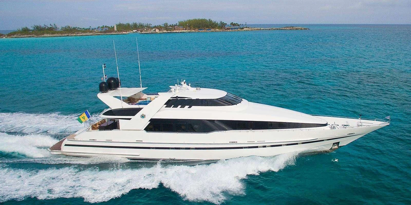 a boat on the water aboard ENTOURAGE Yacht for Sale