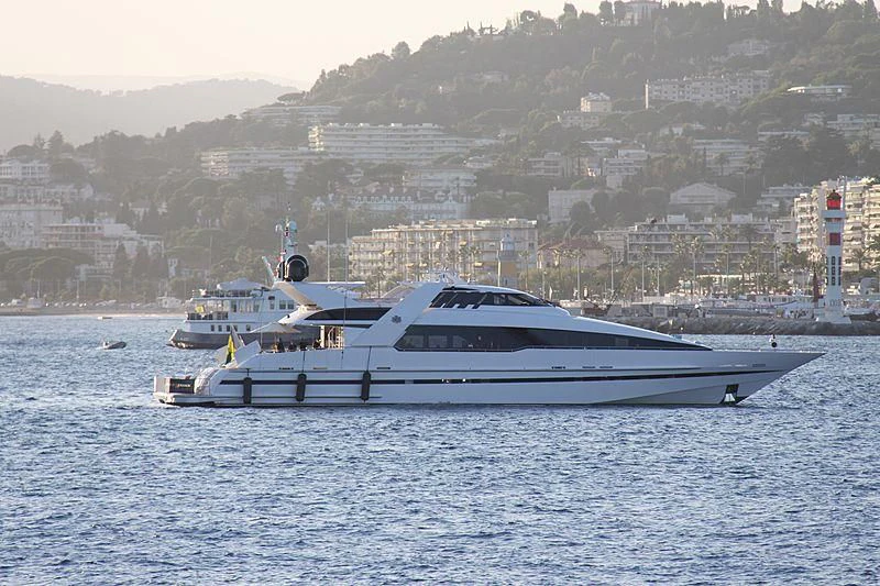 a boat on the water aboard ENTOURAGE Yacht for Sale