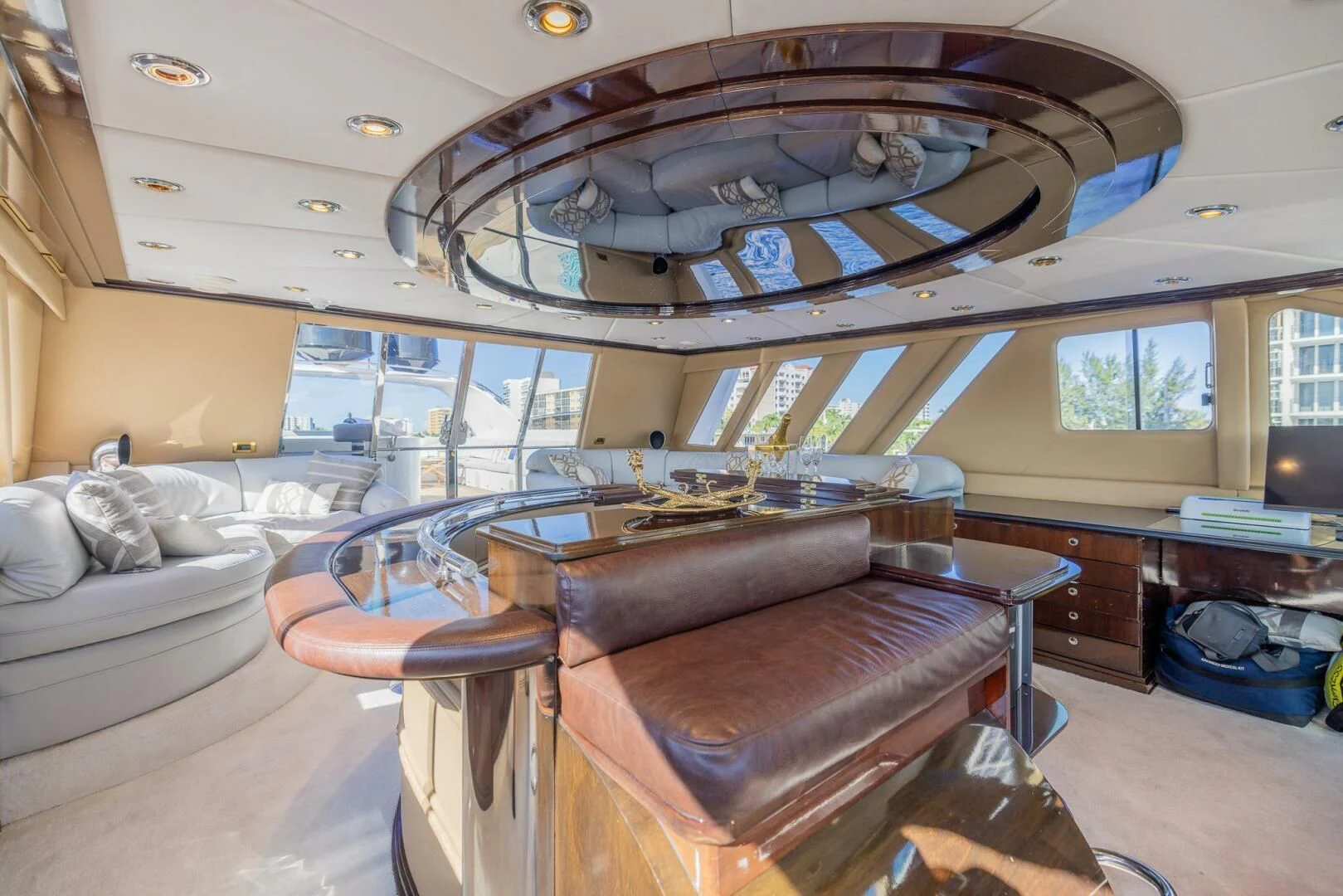 a boat in a boat aboard ENTOURAGE Yacht for Sale