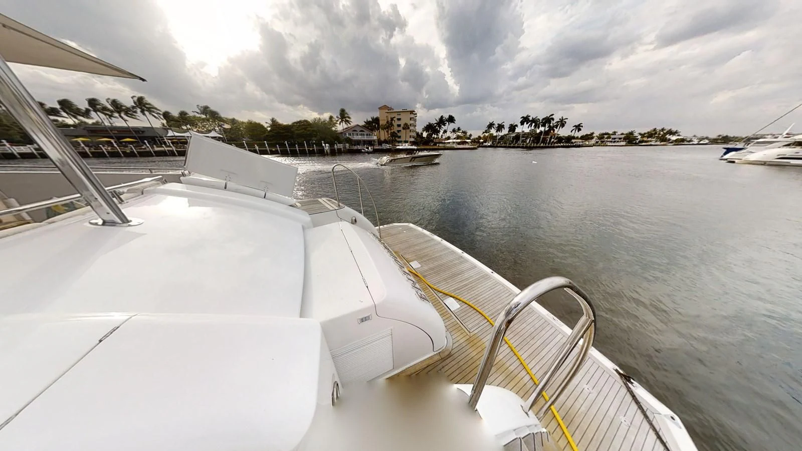 a boat on the water aboard ENTOURAGE Yacht for Sale