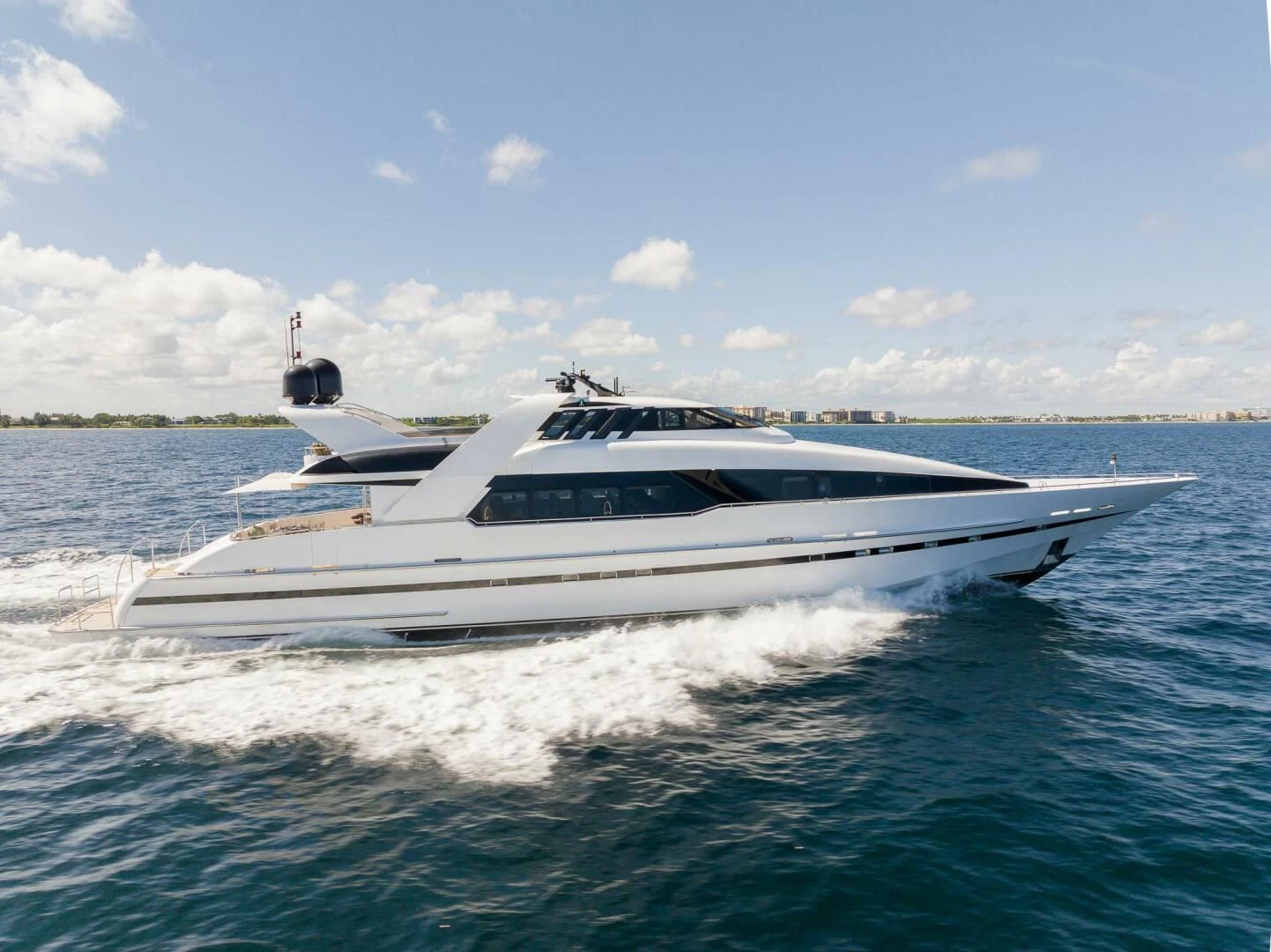 a boat on the water aboard ENTOURAGE Yacht for Sale