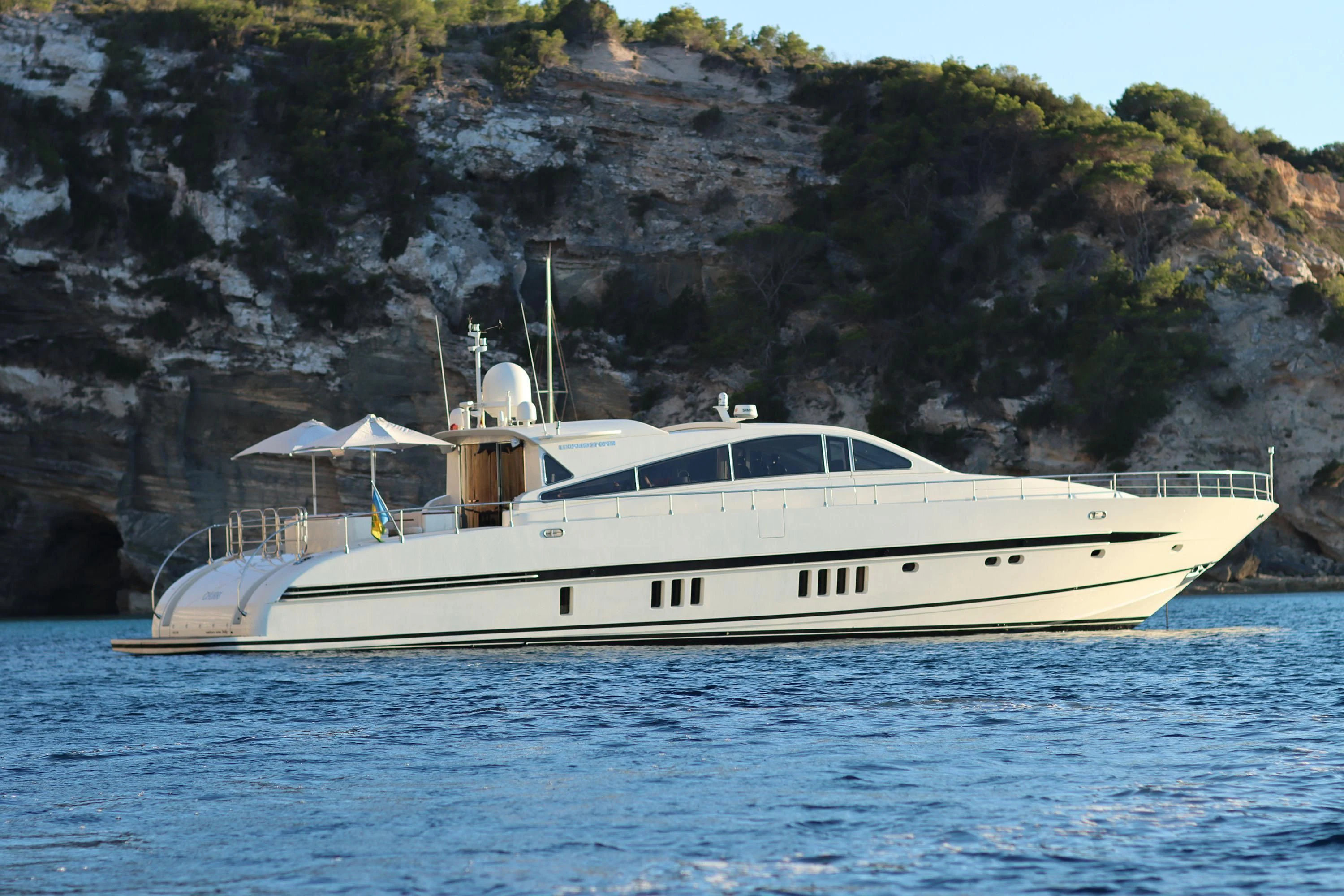 a boat on the water aboard VELOCE Yacht for Sale