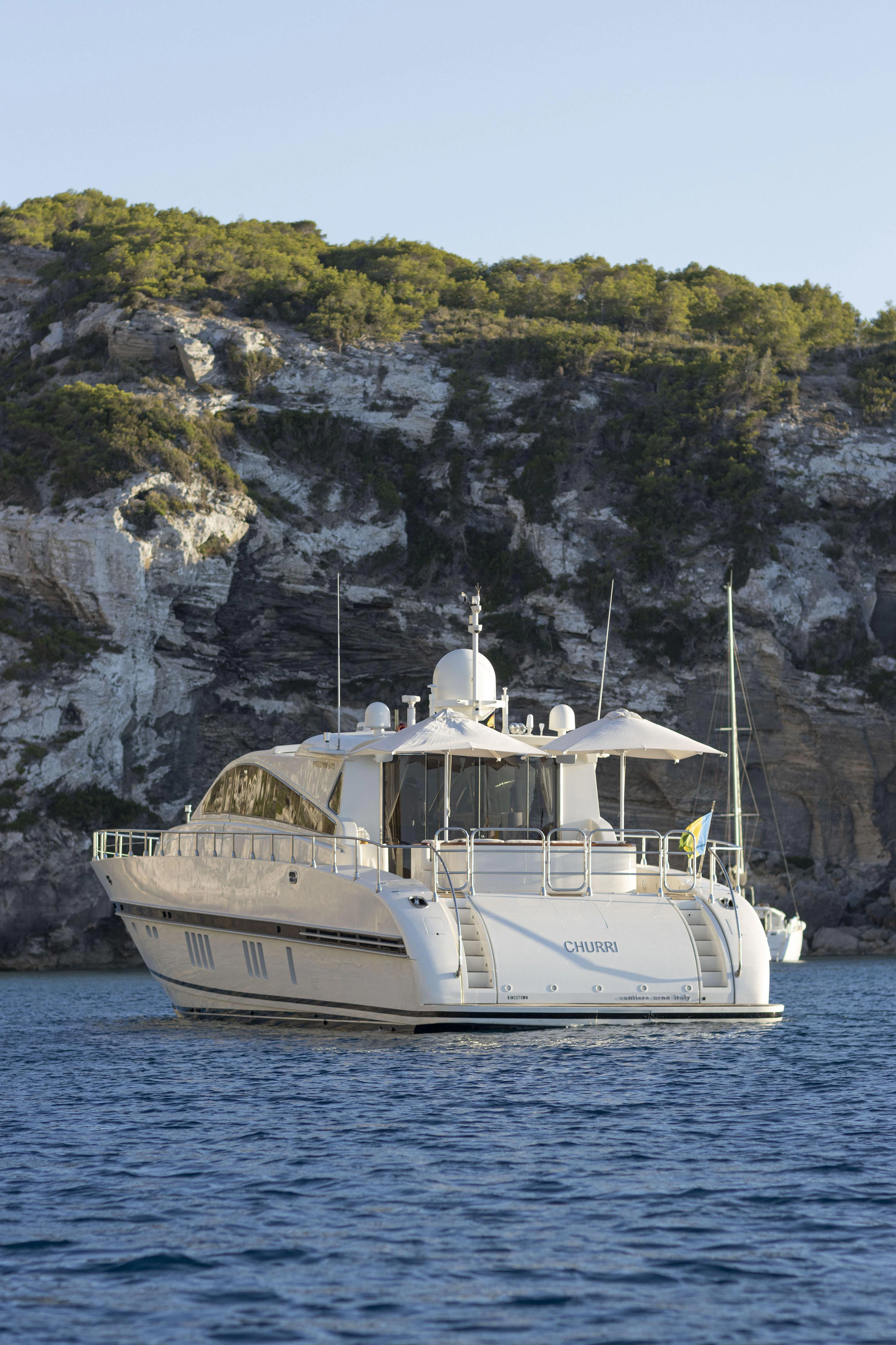 a boat on the water aboard VELOCE Yacht for Sale