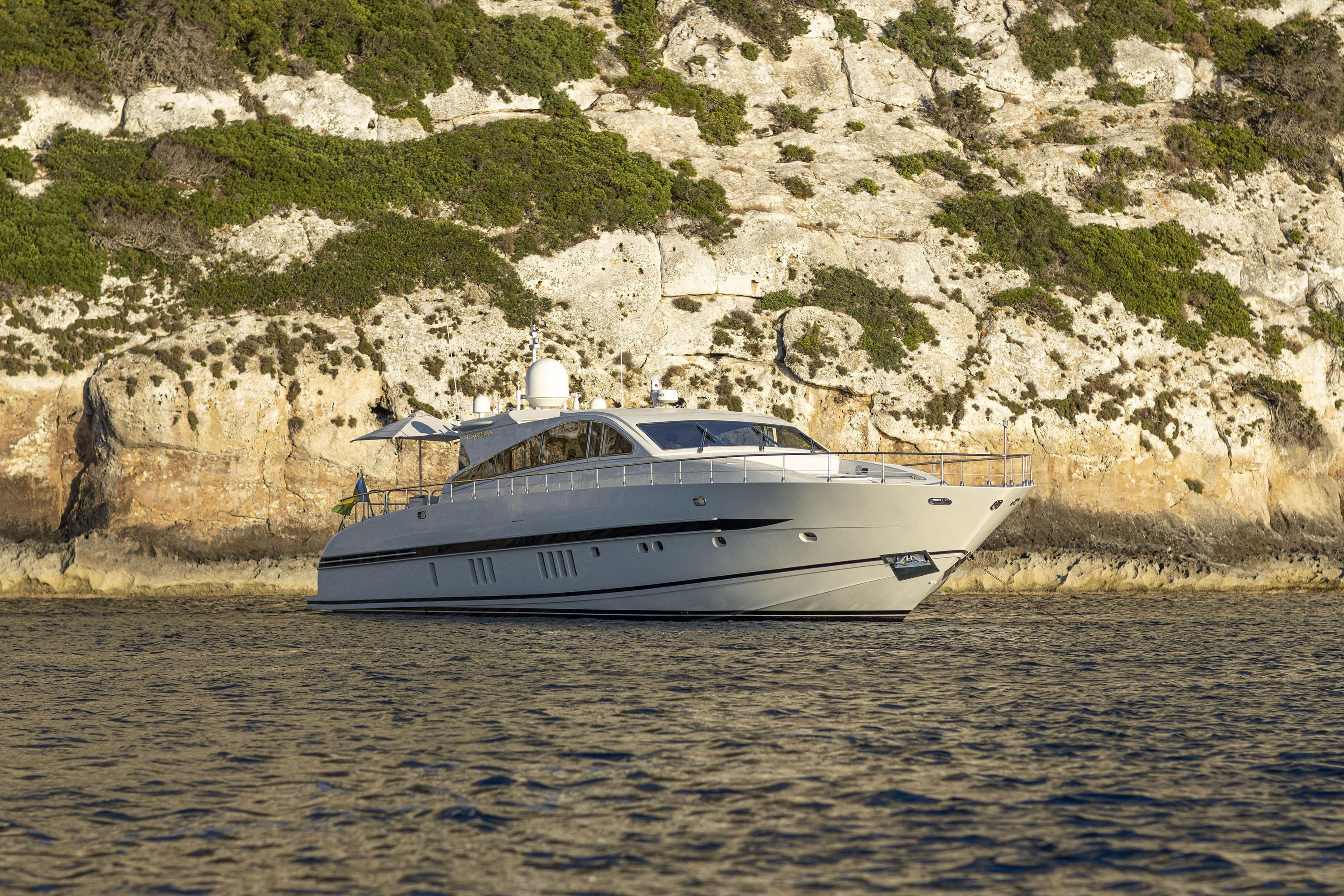 a boat on the water aboard VELOCE Yacht for Sale