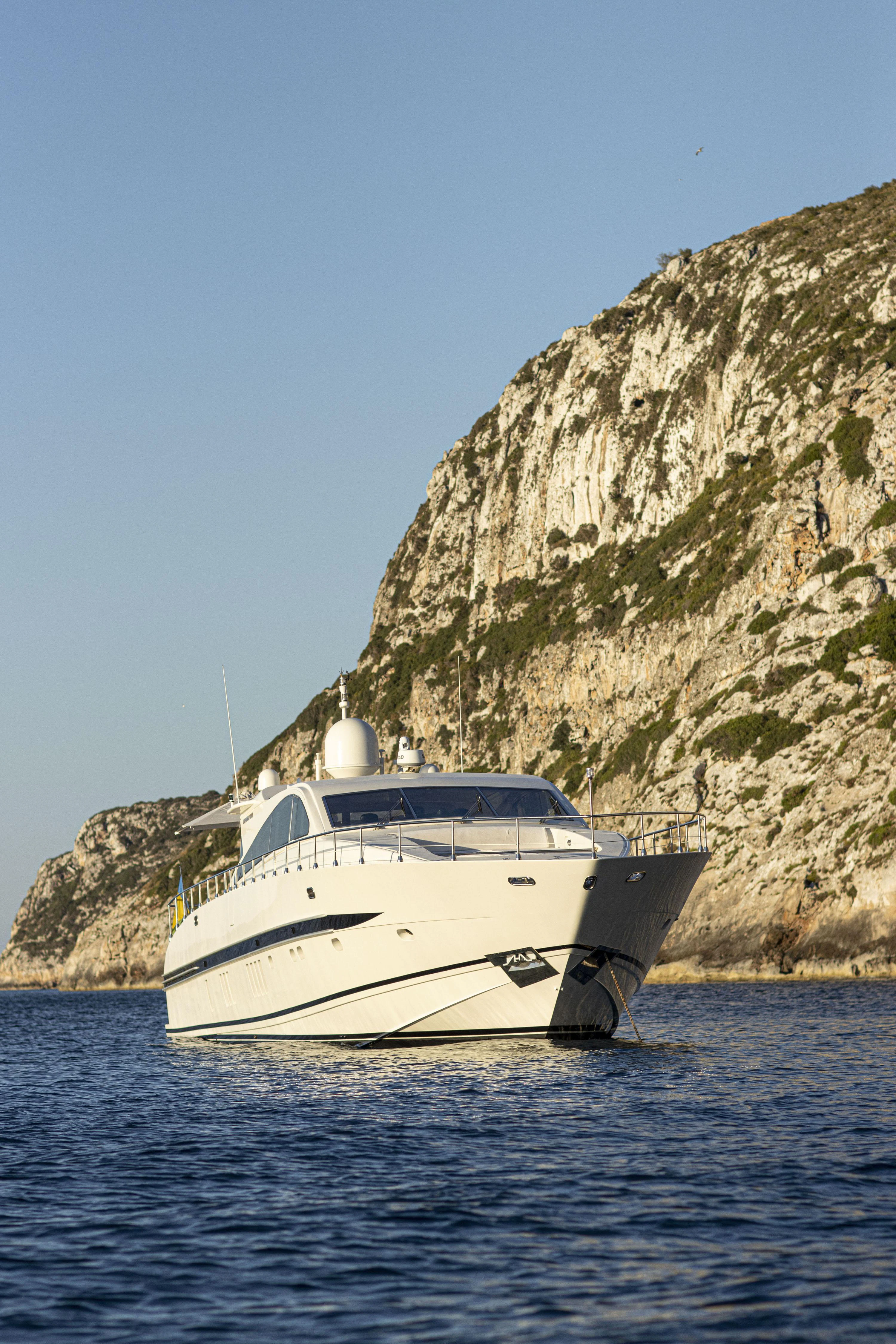 a boat on the water aboard VELOCE Yacht for Sale