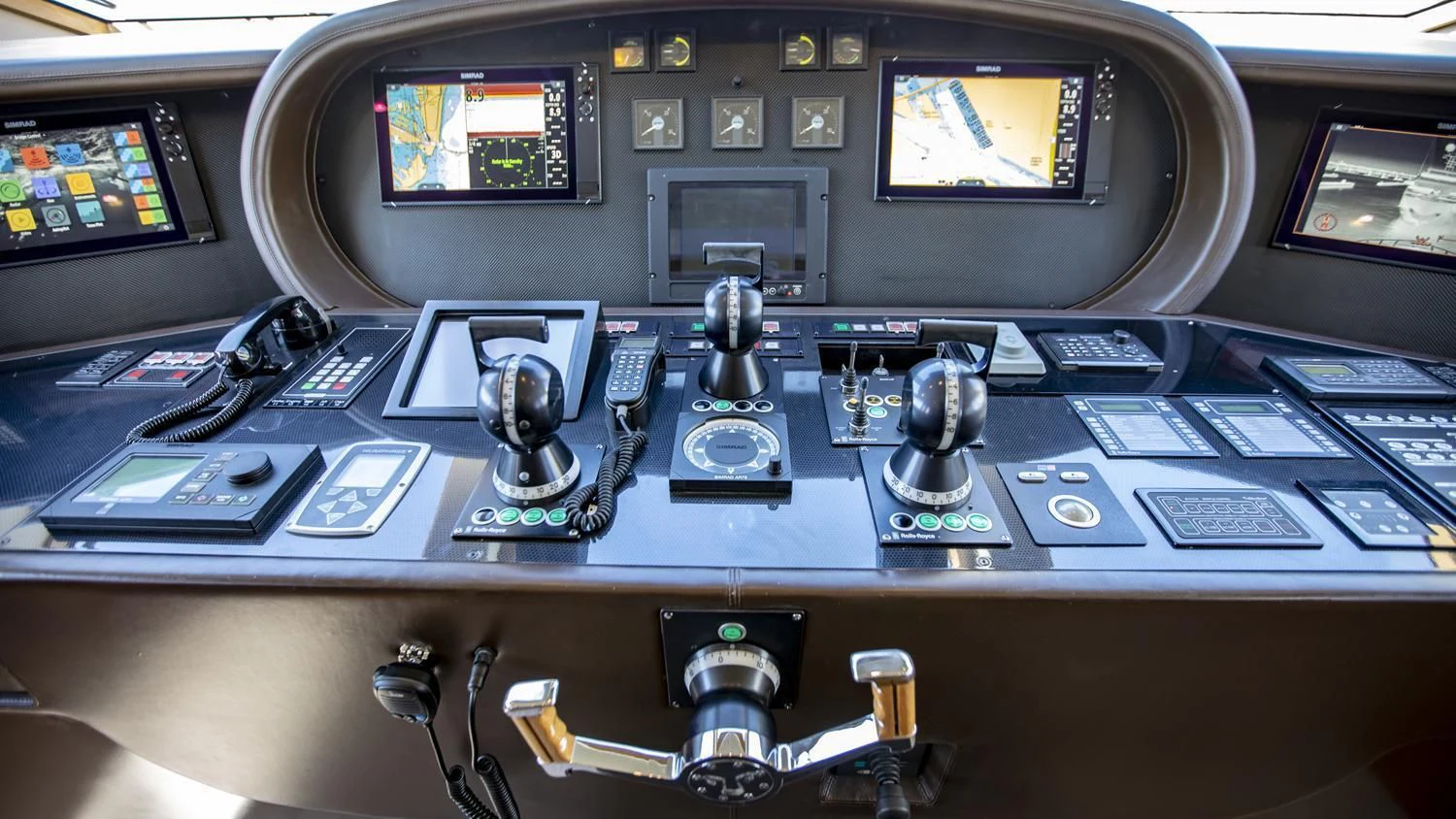 the inside of a plane aboard VELOCE Yacht for Sale