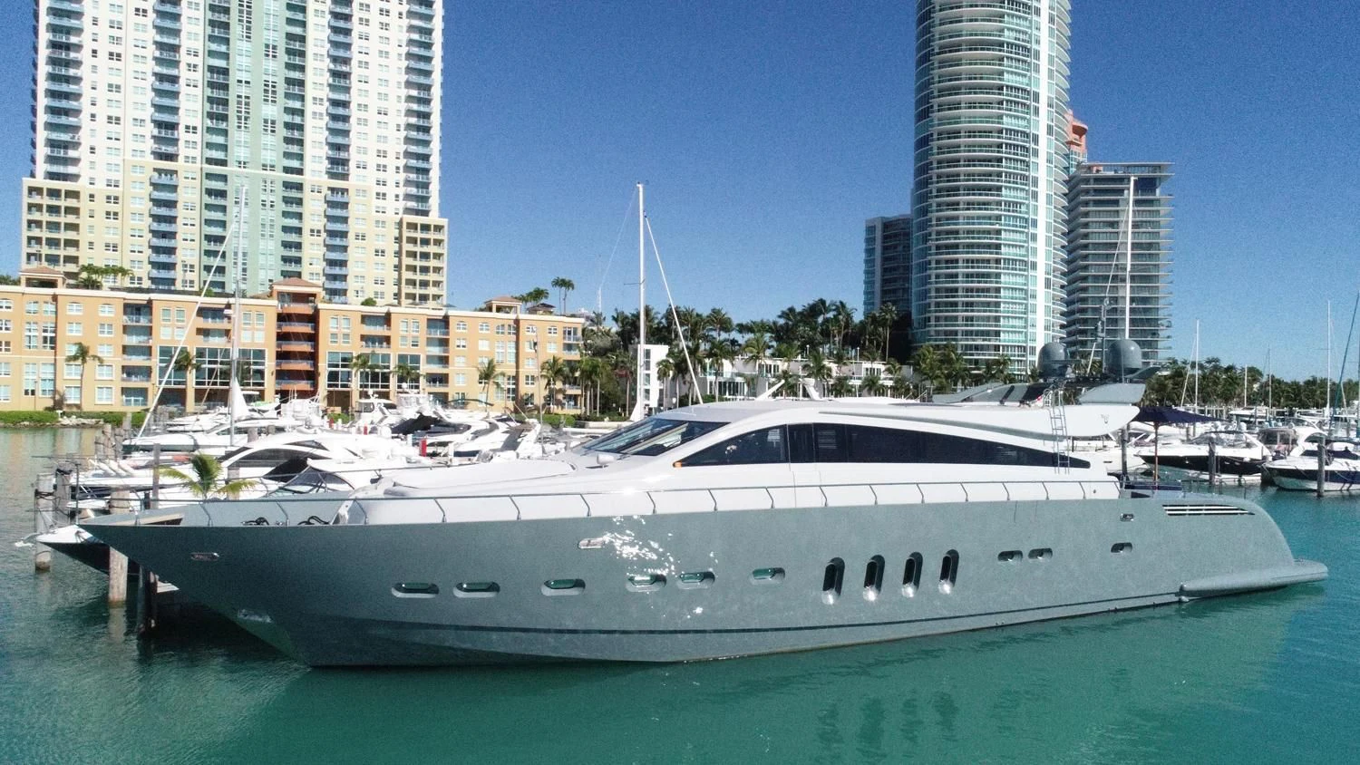 a boat in the water aboard VELOCE Yacht for Sale