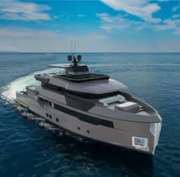 a ship on the water aboard REALE PACIFICO 32#1 Yacht for Sale
