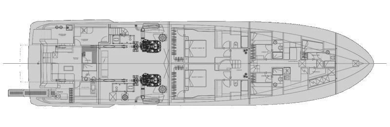 diagram, schematic aboard REALE PACIFICO 32#1 Yacht for Sale
