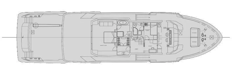 diagram, engineering drawing aboard REALE PACIFICO 32#1 Yacht for Sale
