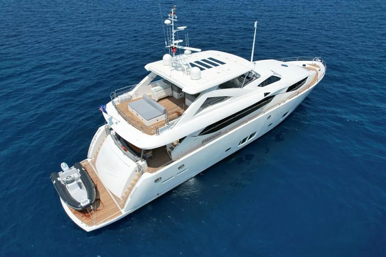 a boat on the water aboard SUNSEEKER 34M Yacht for Sale