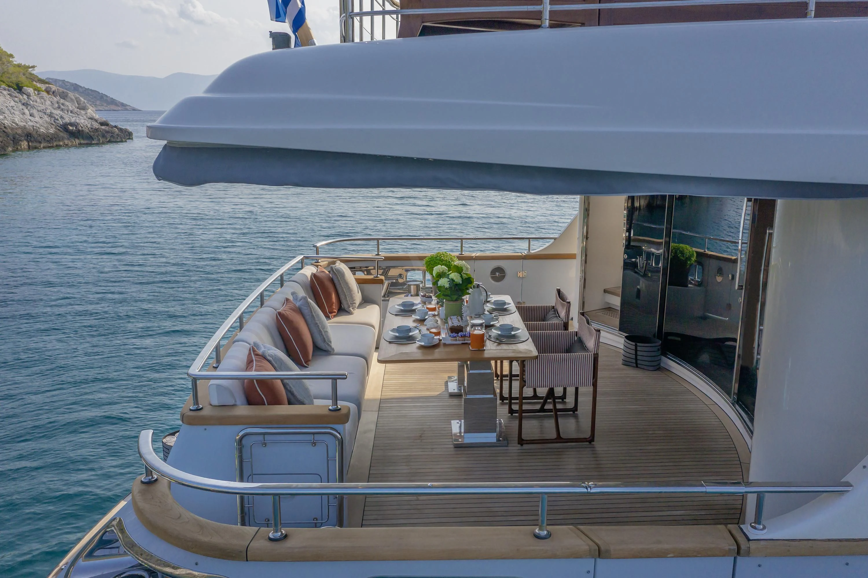 a boat on the water aboard ELYSIUM Yacht for Sale