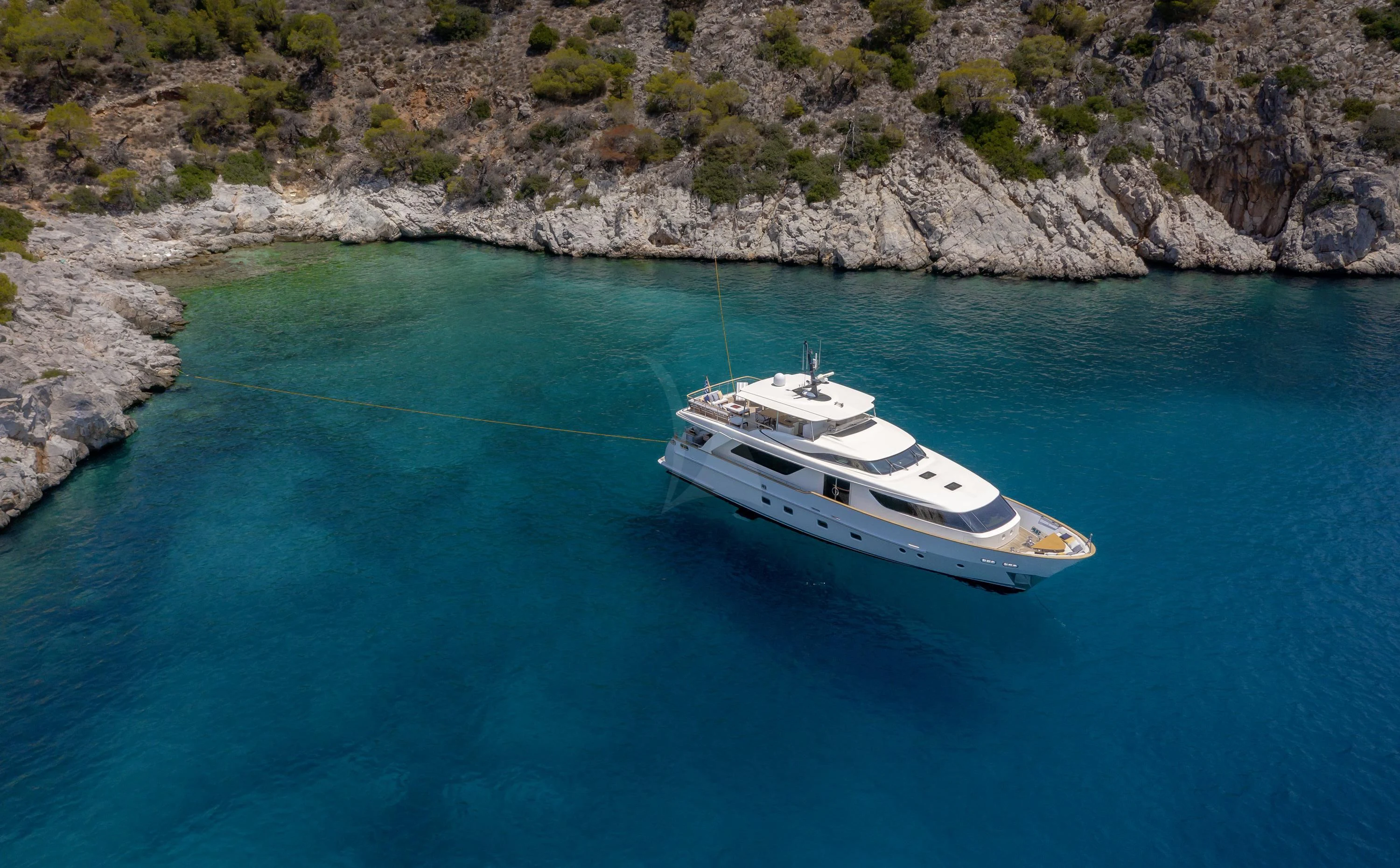 a boat in the water aboard ELYSIUM Yacht for Sale