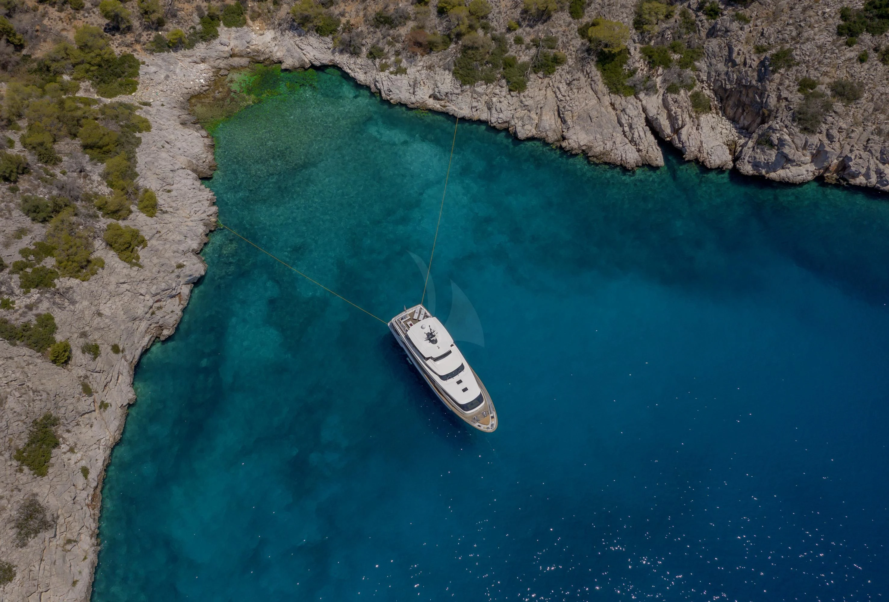 a boat on the water aboard ELYSIUM Yacht for Sale