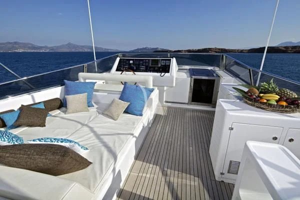a boat on the water aboard HELIOS Yacht for Charter