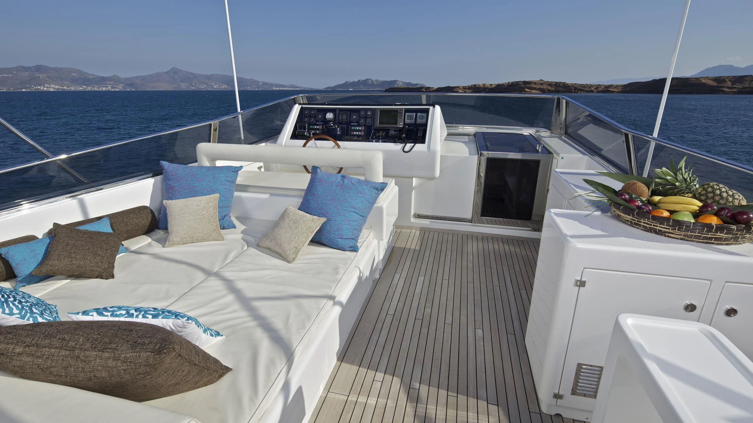 a boat on the water aboard HELIOS Yacht for Charter