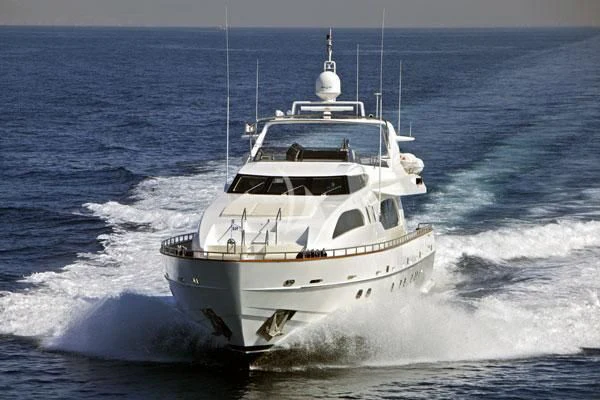 a boat on the water aboard HELIOS Yacht for Charter