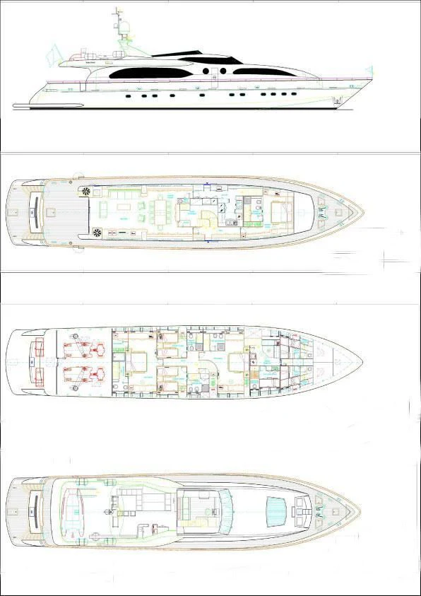 diagram aboard HELIOS Yacht for Charter