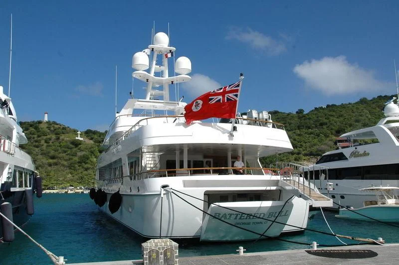 a large white boat in the water aboard MARIA Yacht for Sale