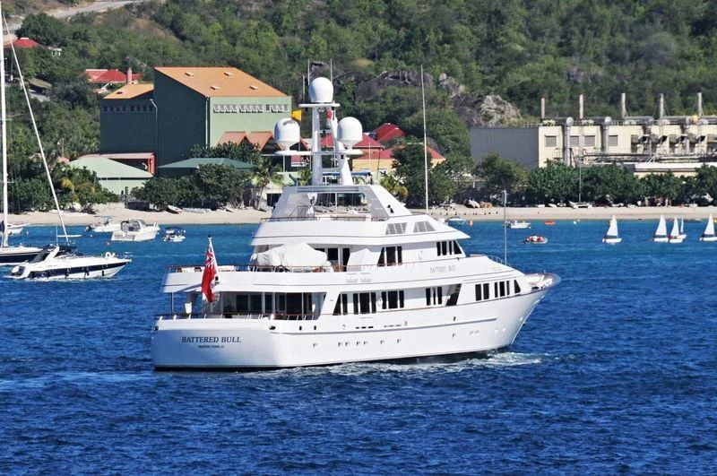 a white boat on the water aboard MARIA Yacht for Sale