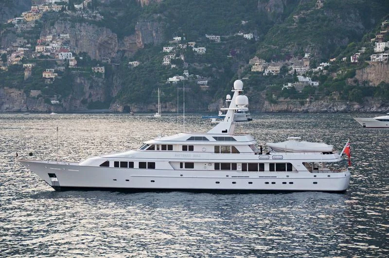 a boat on the water aboard MARIA Yacht for Sale