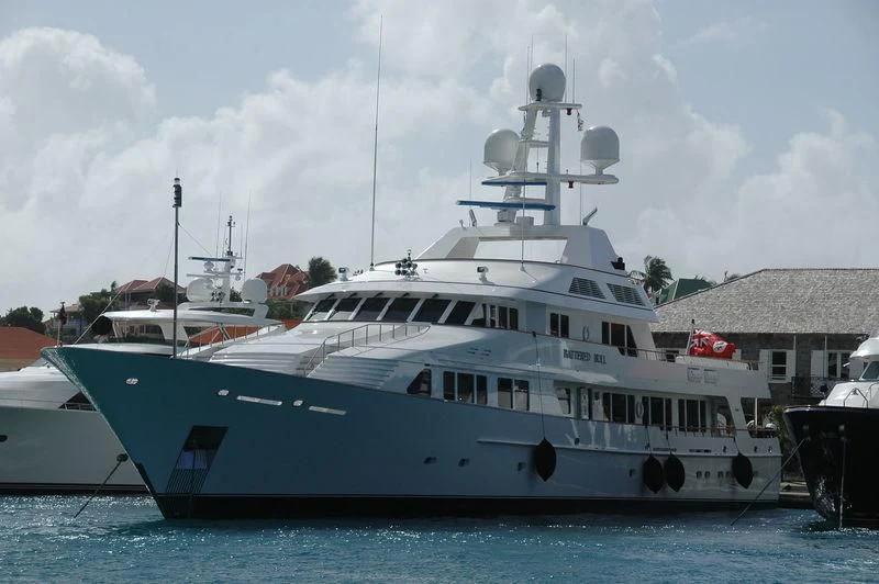 a large boat in the water aboard MARIA Yacht for Sale