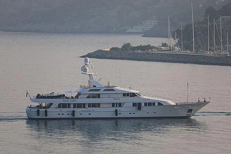 a boat on the water aboard MARIA Yacht for Sale