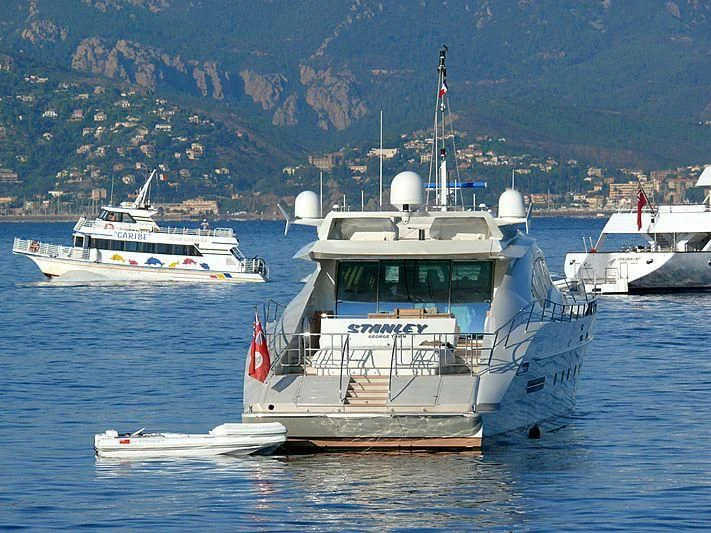 a group of boats in the water aboard ESCAPE Yacht for Sale
