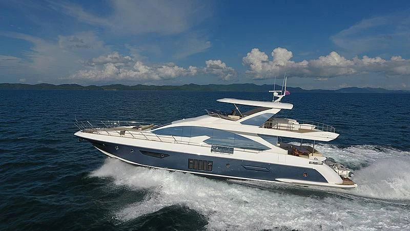 a boat on the water aboard SOLACE NT Yacht for Sale