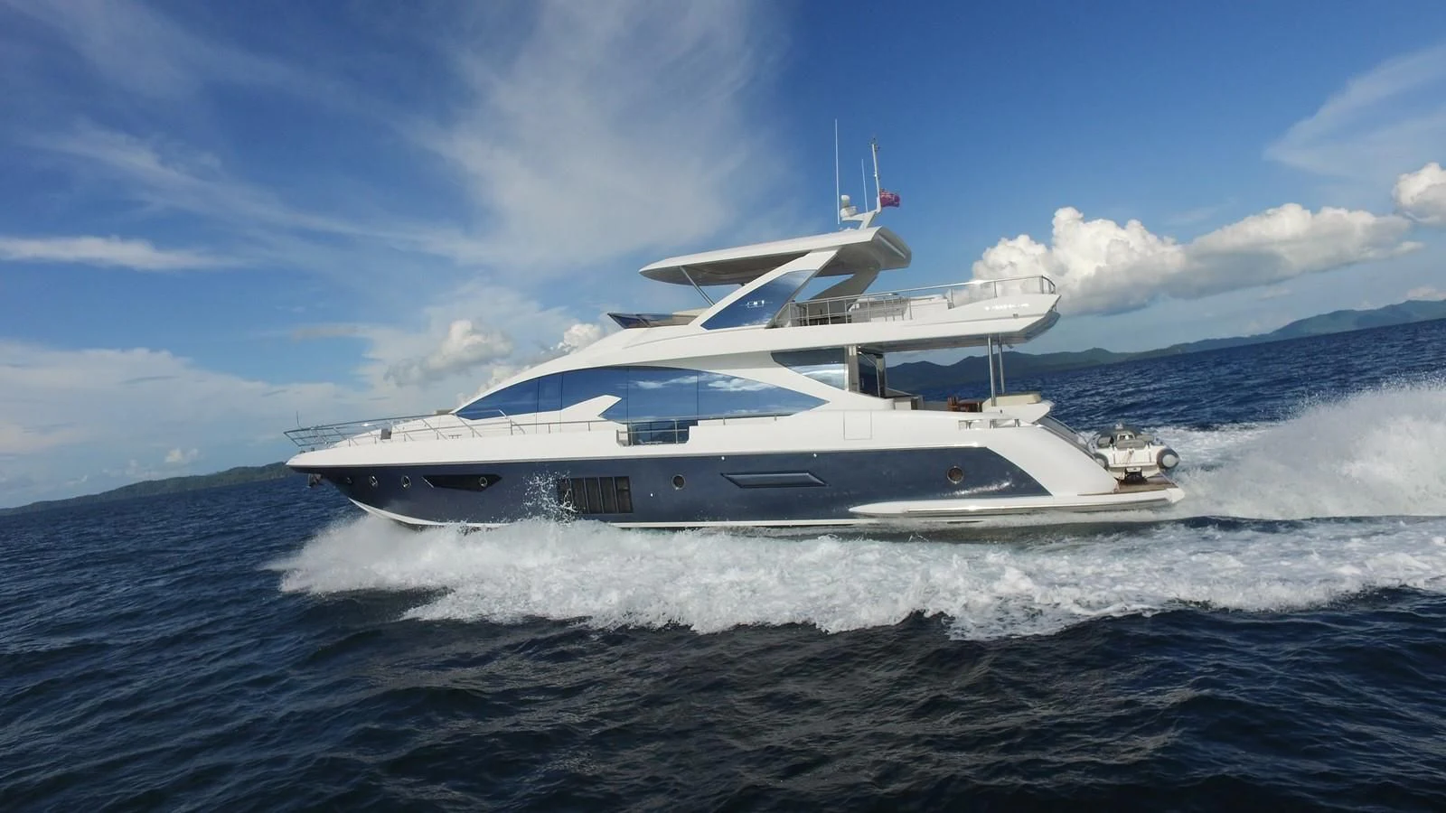a boat on the water aboard SOLACE NT Yacht for Sale