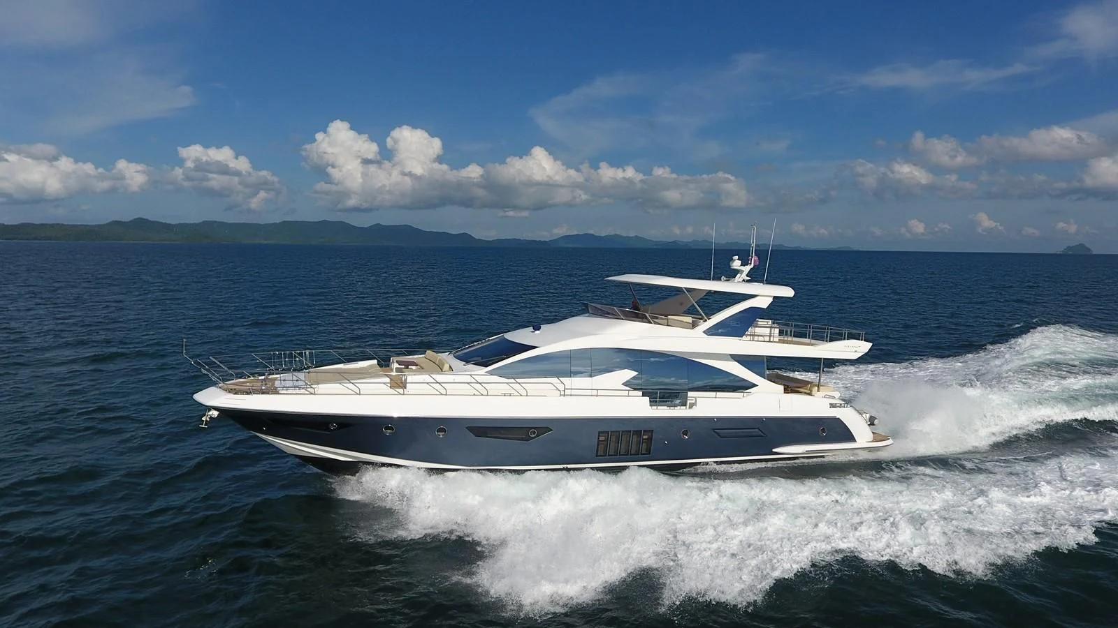a boat on the water aboard SOLACE NT Yacht for Sale