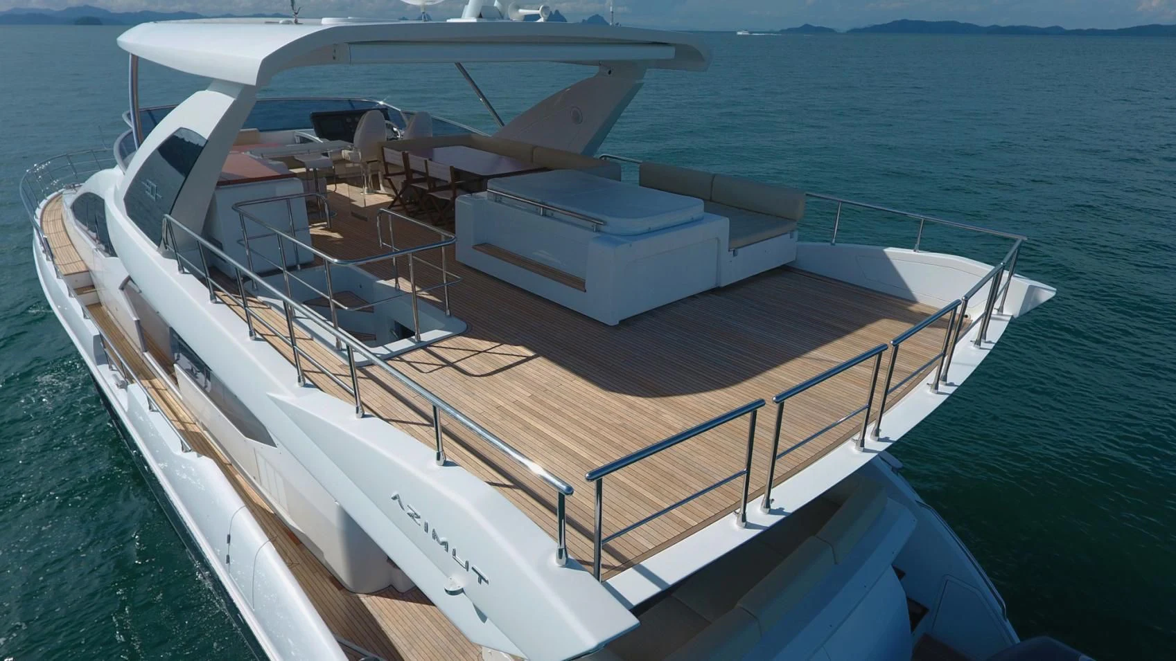 a boat on the water aboard SOLACE NT Yacht for Sale