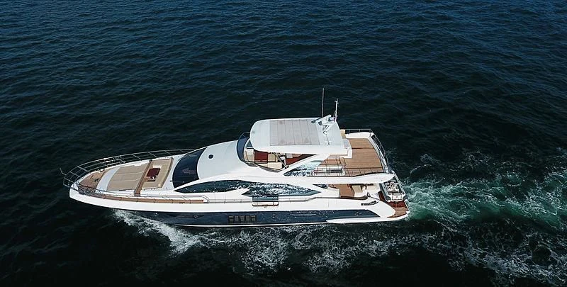 a boat in the water aboard SOLACE NT Yacht for Sale
