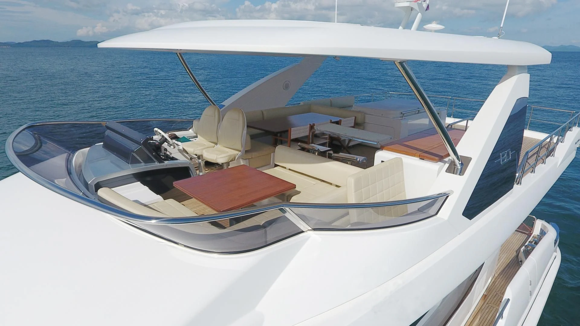 a boat on the water aboard SOLACE NT Yacht for Sale