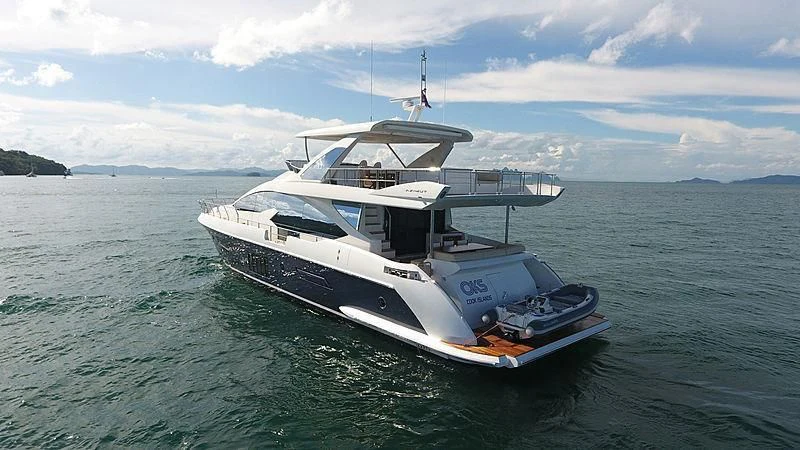 a boat in the water aboard SOLACE NT Yacht for Sale