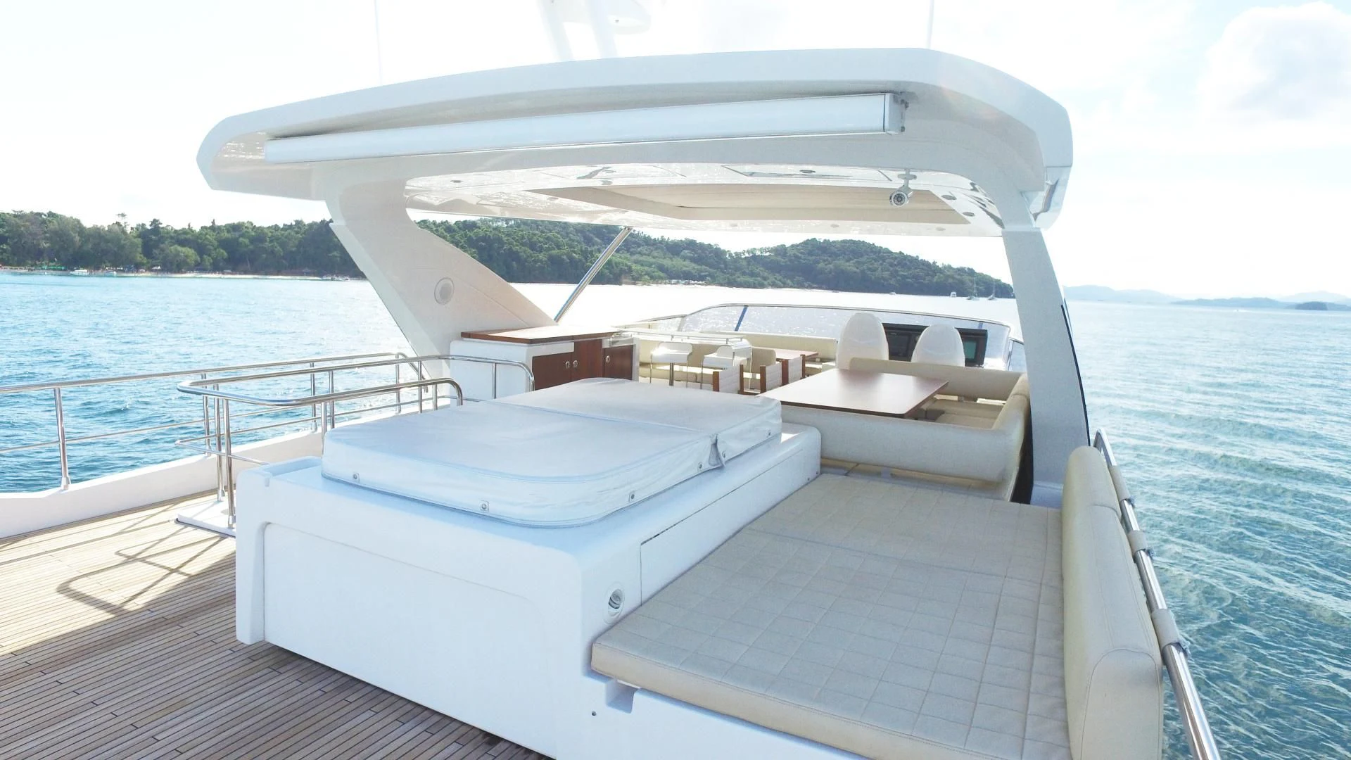 a boat on the water aboard SOLACE NT Yacht for Sale