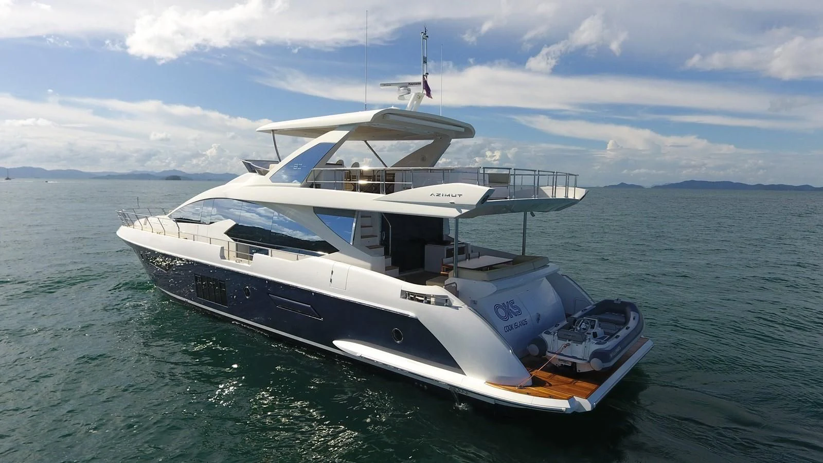 a boat on the water aboard SOLACE NT Yacht for Sale