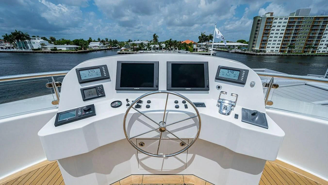 a boat on the water aboard NIGHT HOWL Yacht for Sale