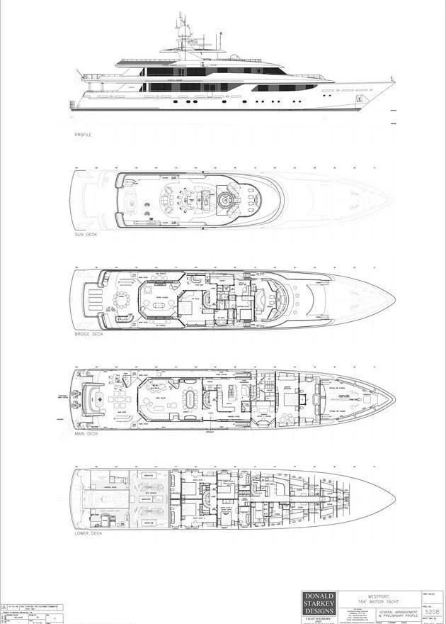 diagram aboard NIGHT HOWL Yacht for Sale