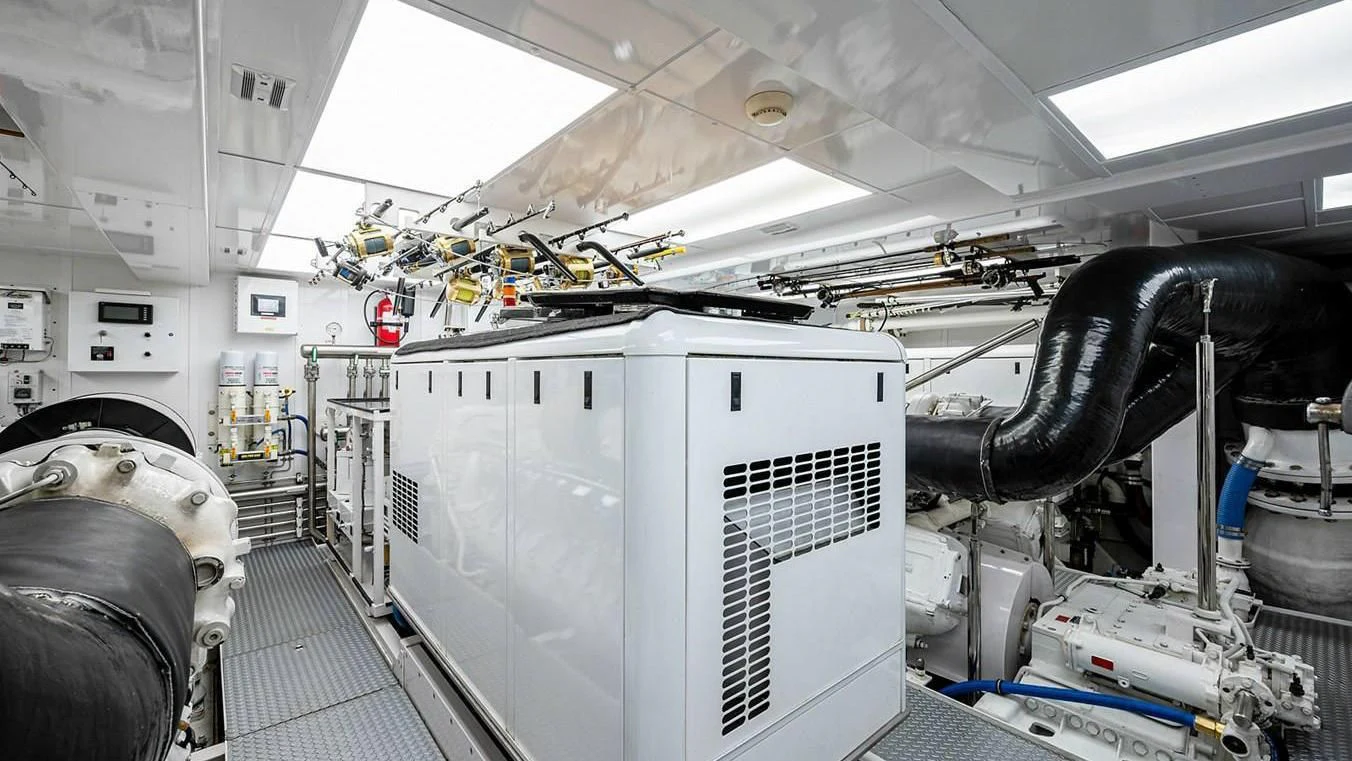 inside of a factory aboard NIGHT HOWL Yacht for Sale