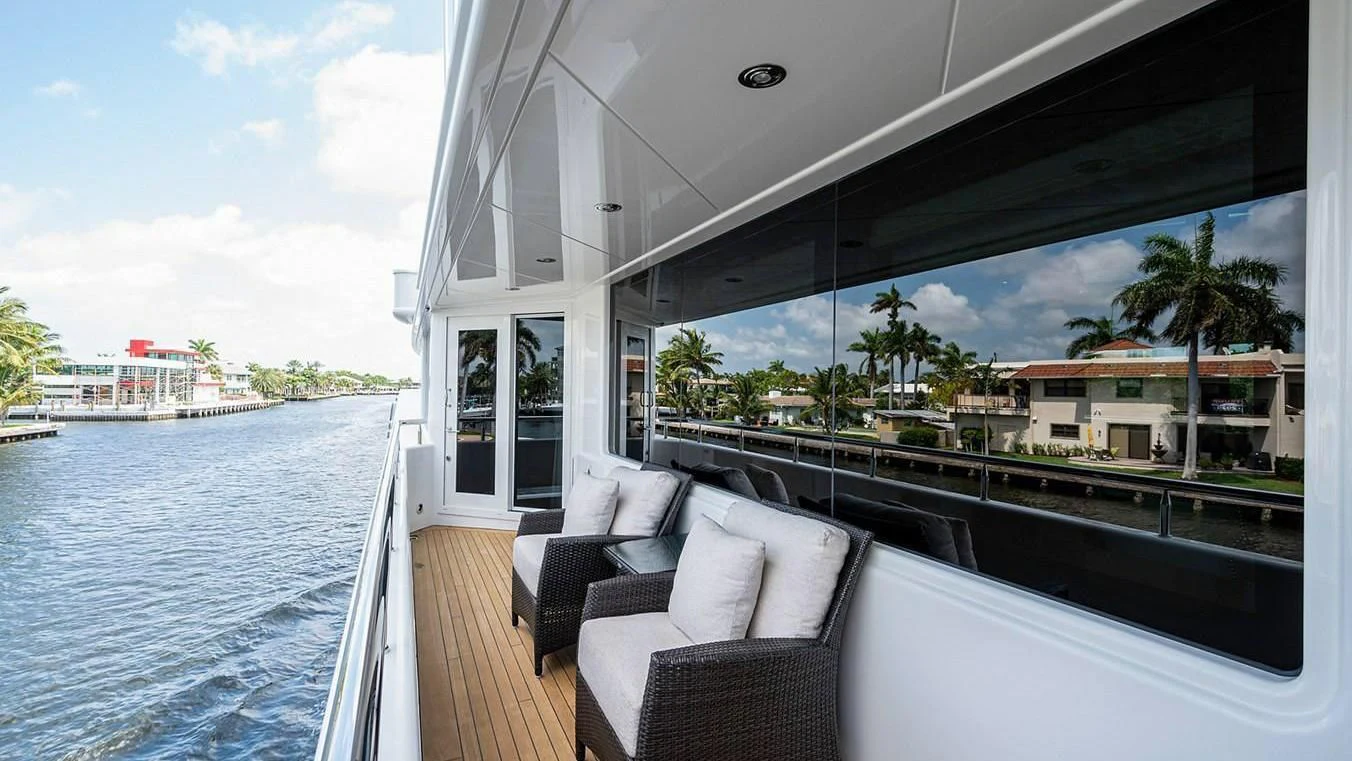 a boat on the water aboard NIGHT HOWL Yacht for Sale