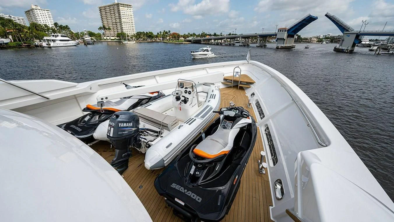 a boat on the water aboard NIGHT HOWL Yacht for Sale