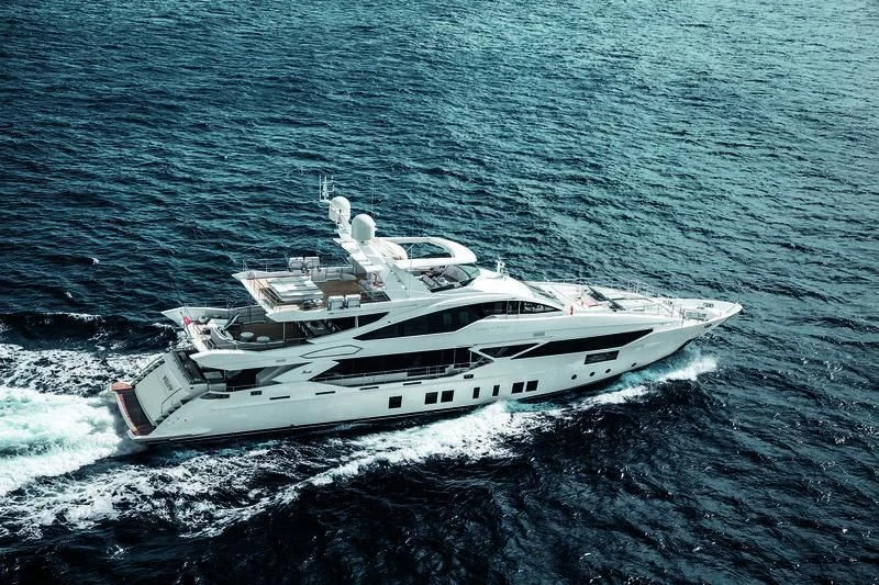 a ship in the water aboard WILLOW Yacht for Charter