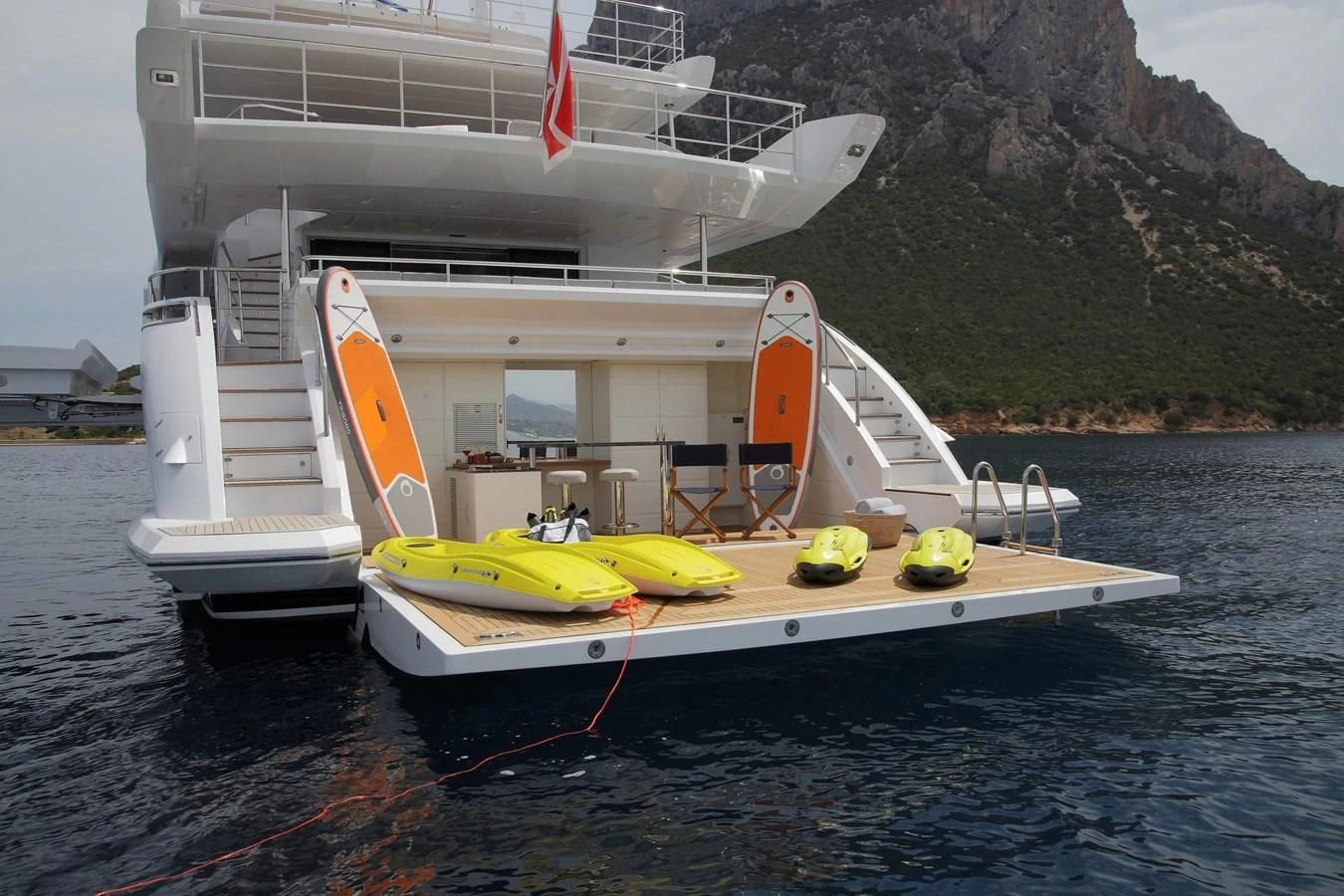 a boat on the water aboard WILLOW Yacht for Charter