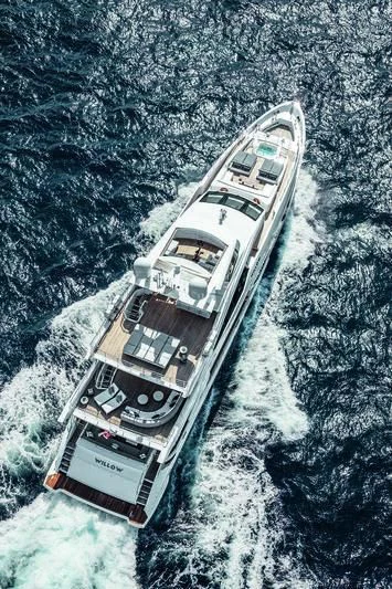 a boat in the water aboard WILLOW Yacht for Charter